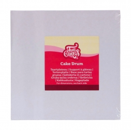 Cake Drum Cuadrado Blanco 35 cm - Funcakes