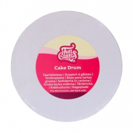 Cake Drum Redondo Blanco 12,5 cm - Funcakes