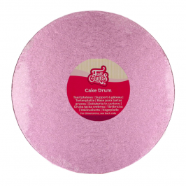 Cake Drum Redondo Rosa Funcakes - 25 cm