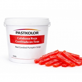 Calabaza Roja Confitada en Tiras 4 Kg