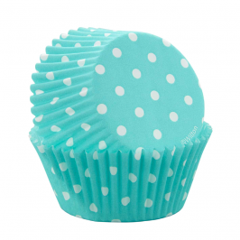Capsulas Cupcake Wilton - Azules Con Lunares