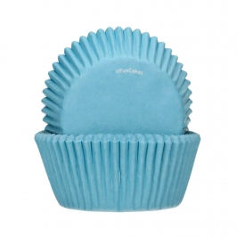 Cápsulas Cupcakes Azul Claro 48 ud - Funcakes