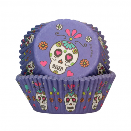 Cápsulas Cupcakes Calavera Mejicana 48 ud - Funcakes