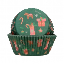 Cápsulas Cupcakes Navidad 48 ud - Funcakes