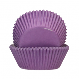 Cápsulas Cupcakes Púrpuras 48 ud - Funcakes