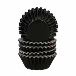 Cápsulas Mini Cupcakes Negro Metálico 160 ud - Wilton