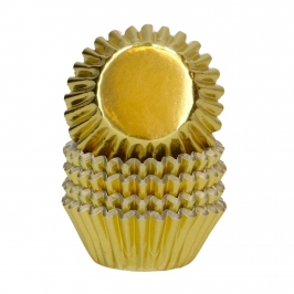 Cápsulas Mini Cupcakes Oro Metálico 160 ud - Wilton