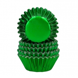Cápsulas Mini Cupcakes Verde Metálico 160 ud - Wilton