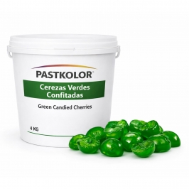Cereza Verde Confitada en Mitades 4 Kg