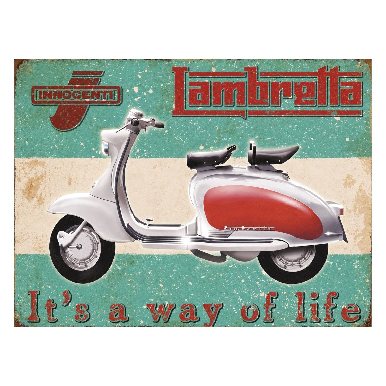 Chapa Metalica Decorativa Lambretta 