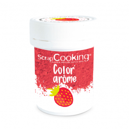 Colorante en Polvo y Aroma Rojo Fresa 10 gr - Scrapcooking