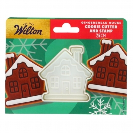 Cortador De Galletas Con Sello Casa De Jengibre (7,5 Cm) – Wilton