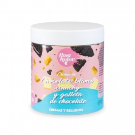 Crema de Chocolate Blanco Crunchy y Galleta de Chocolate 300 gr