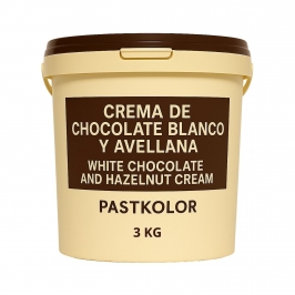Crema de Chocolate Blanco y Avellana 3 Kg - Pastkolor