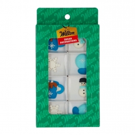 Decoraciones de Azúcar Cozy Winter 8 ud - Wilton