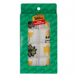 Decoraciones de Azúcar Sparkling Celebration 8 ud - Wilton