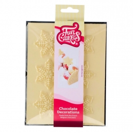 Decoraciones de Chocolate Copos de Nieve 6 ud