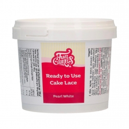 Encaje Comestible Blanco Perlado 200 gr - Funcakes