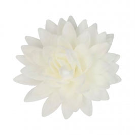 Flor de Papel Comestible Peonía Blanca Grande - Funcakes