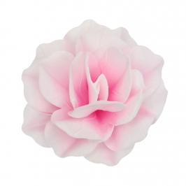 Flor de Papel Comestible Rosa Pastella Grande - Funcakes