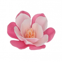 Flores de Papel Comestible Magnolia Rosa Grande 6 ud - Funcakes