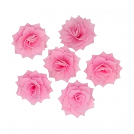 Flores de Oblea Rosa Rosalia Rosa Mediana 15 ud