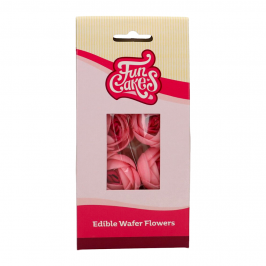 Flores de Papel de Oblea Rosas 6 ud - Funcakes