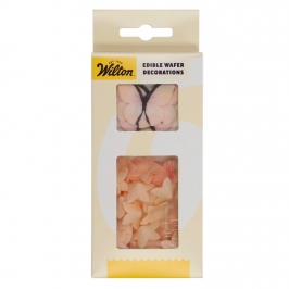 Flores y Mariposas Comestibles de Oblea Rosas 30 ud - Wilton