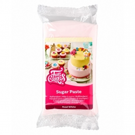 Fondant Blanco Rosado 250 gr - Funcakes