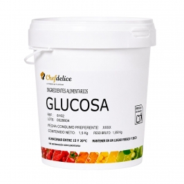 Bote de glucosa líquida Chefdelice 1,5 kg para repostería