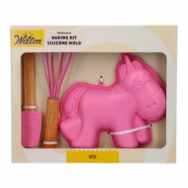 Kit de Reposteria Molde de Silicona y Utensilios Unicornio - Wilton