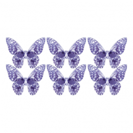Mariposas de Oblea Porcelana 22 ud - Crystal Candy