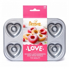 Molde de Acero Donuts Corazón 7,5 cm - Decora