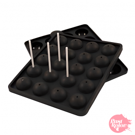 Molde de Silicona para 20 Cake Pops + Sticks