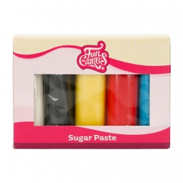 Multipack Fondant Colores Esenciales 5 x 100 gr - Funcakes