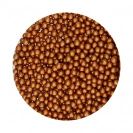 Perlas de Azúcar Blandas Bronce / Oro 6 gr - Funcakes