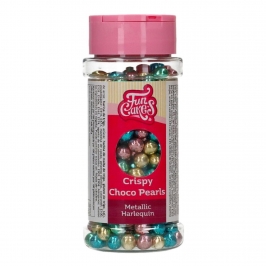 Perlas de Chocolate Crujiente Colores Metalizados 60 gr - Funcakes