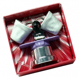 Set Cafetera Mini Lila 2 Tazas - Top Moka