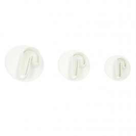 Set Cortadores con Expulsor Bastones de Caramelo 3 ud - Wilton