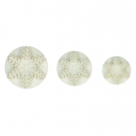 Set Cortadores con Expulsor Copos de Nieve 3 ud - Wilton
