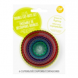 Set Cortadores Doble Cara Círculos 6 ud - Wilton