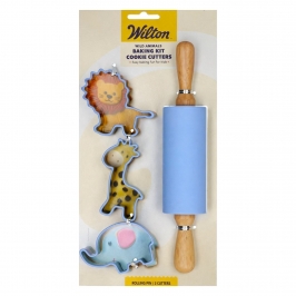 Set Cortadores para Galletas con Rodillo Animales - Wilton