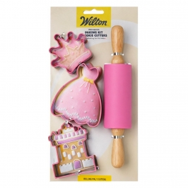 Set Cortadores para Galletas con Rodillo Princesas - Wilton