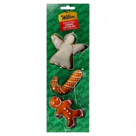 Set Cortadores Ángel / Bastón de Caramelo / Muñeco de Jengibre