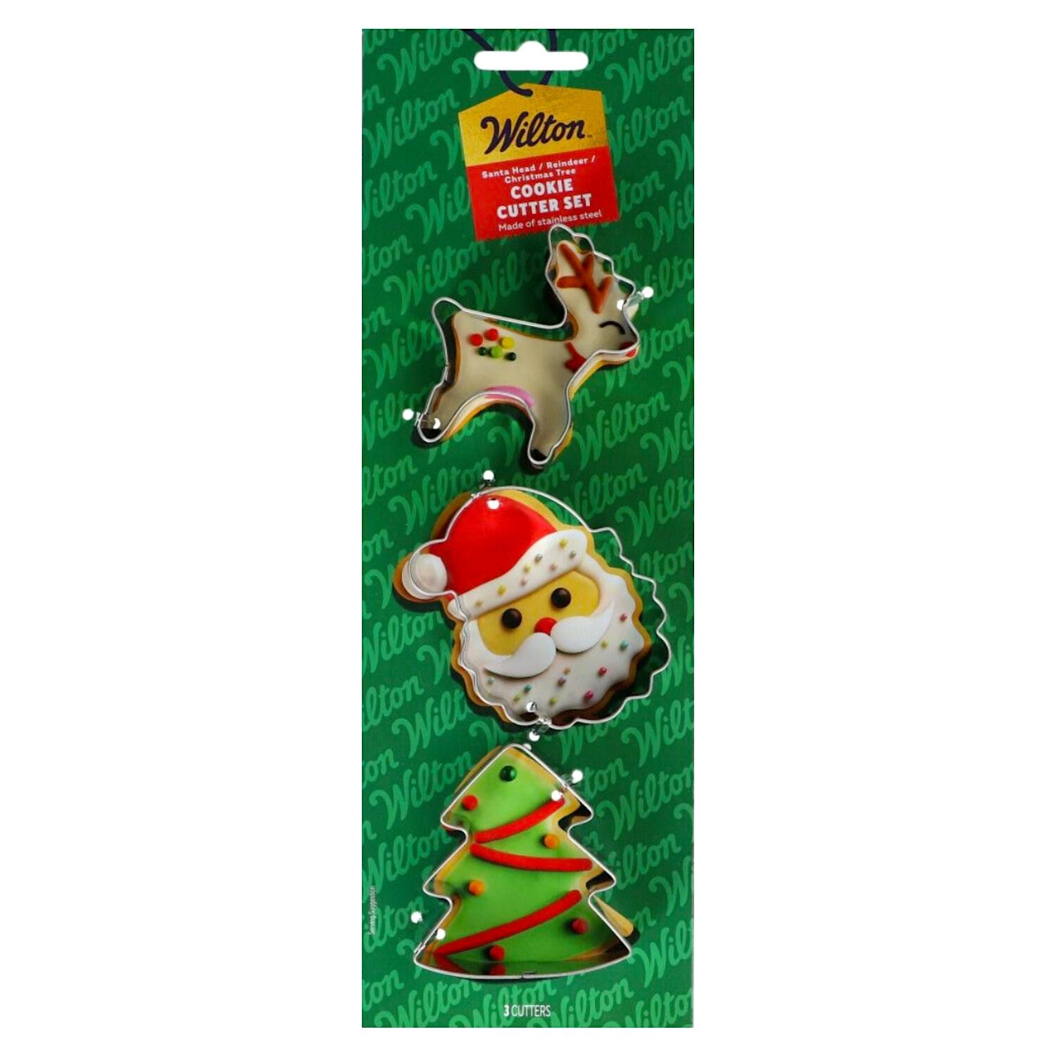 Set Cortadores Reno / Santa Claus / Árbol de Navidad - Wilton Set Cortadores Reno / Santa Claus / Árbol de Navidad - Wilton