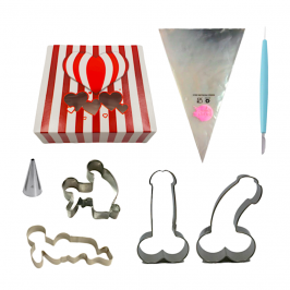 Set Erótico Festivo para Galletas - Pastkolor