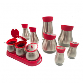 Set Menaje De Cocina Para Almacenaje - Rojo