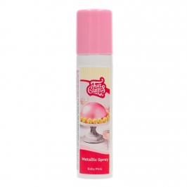 Spray Metálico Rosa Bebe Brillante 100 ml - Funcakes