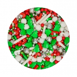 Sprinkles 3D Christmas Wishes 70 gr - Funcakes Sprinkles 3D Christmas Wishes 70 gr - Funcakes