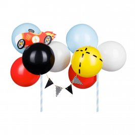 Topper para Tarta Globos Coche - Partydeco 